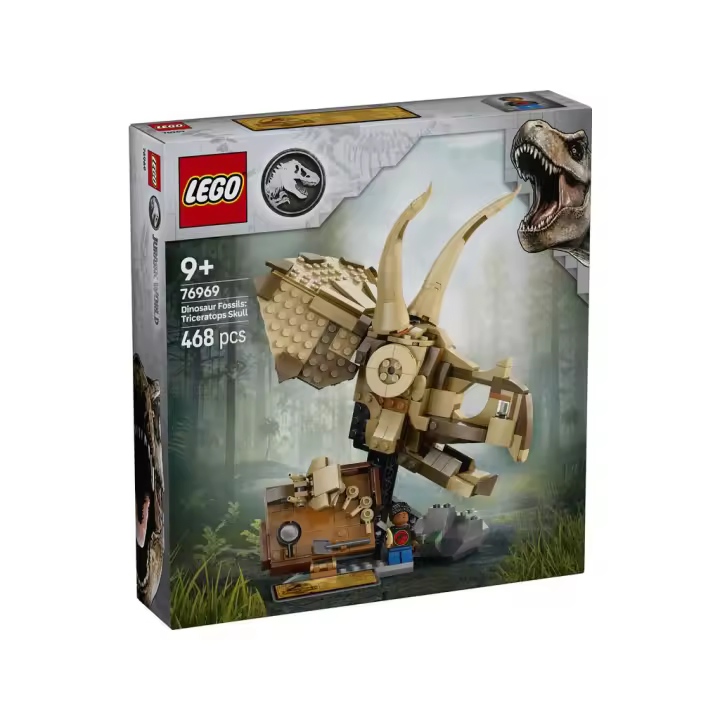 Lego Jurassic World Fósiles de Dinosaurio: Cráneo de Triceratops - 1