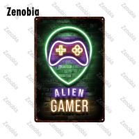 Tin Sign De Metal Video Games Decoración Para La Habitación Del Juego Zona Gamer Placa De Hierro Decorativa Rectangular - details 30