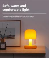 Lámpara De Mesa LED En Forma De Hongo Con Sensor Táctil Y Iluminación Rechargeable Luz De Ambiente Para Decoración Nórdica Luz De Noche Con Efecto Atardecer Para Decoración Del Hogar - details 2