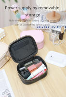 Bolso De Maquillaje Portátil Con Luz LED Y Espejo Organizador De Joyas Colgantes Y Anillos Caja De Almacenamiento De Cosméticos Material PU Estilo Fashion - details 8