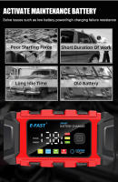 Cargador De Batería Inteligente TK360 6A12V Para Coche Y Motocicleta Pantalla LCD Color Monitor De Carga Y Mantenimiento De Baterías Lifepo4 Y Ácido Plomo Con Pulso - details 6