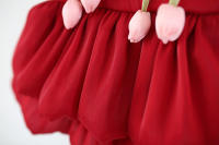 Vestido De Princesa Para Bebé Niña 0-3 Años Vestimenta Veraniega Dulce Con Tul Sin Mangas Adecuado Para Bodas Y Fiestas - details 8