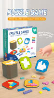 Juego De Rompecabezas Creativo 3D Montessori Para Mesa Tangram Juguetes Educativos De Bloques De Construcción Para Niños Tablero De Juego De Colores Y Formas Regalos Educativos - details 0