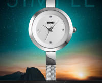 Reloj De Cuarzo Para Mujer SKMEI Lujo Fino Correa Estilo Casual Acero Inoxidable Resistente Al Agua Y Al Choque Display Sin Número - details 2