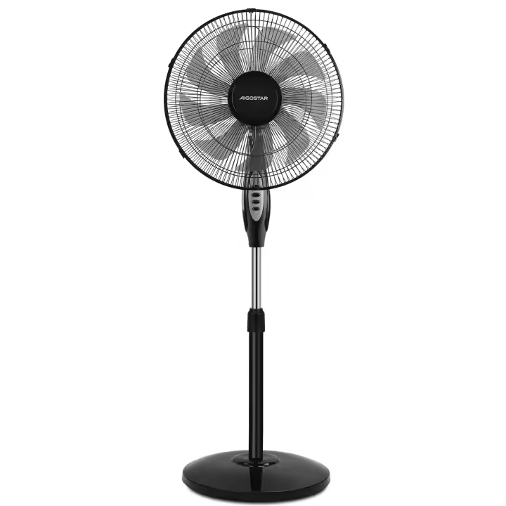 Aigostar Ventilador de Pie Silencioso 10 Aspas Oscilante 75° 3 Velocidades - 1