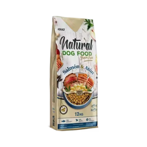 Natural Dog Food Grain Free Salmón & Atún, Alimento Natural para Perros 12 kg - 1