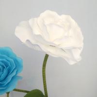 Gran Rosa De Poliéster Artificial Para Decoración De Boda Exhibición De Ventana Escenario Y Día De San Valentín - details 5
