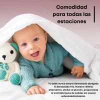 Edredón Nórdico Antiácaros para Bebé 100x120 cm - Hipoalergénico, Transpirable y Suave, Ideal para Cuna de 60x120 cm - Microfibra con Relleno de 250 gsm - Lavable a Máquina - details 1