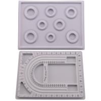 Tablero de Diseño de Cuentas 2Pcs para Joyería DIY Organizador de Cuentas para Collares y Pulseras Tablero de Flocación de Cuentas Producto Normal - details 0