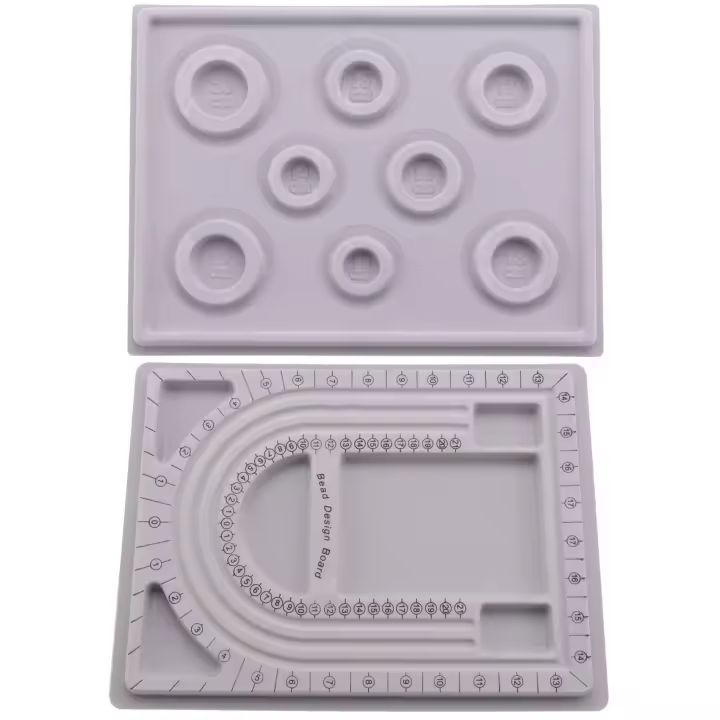 Tablero de Diseño de Cuentas 2Pcs para Joyería DIY Organizador de Cuentas para Collares y Pulseras Tablero de Flocación de Cuentas Producto Normal - 1
