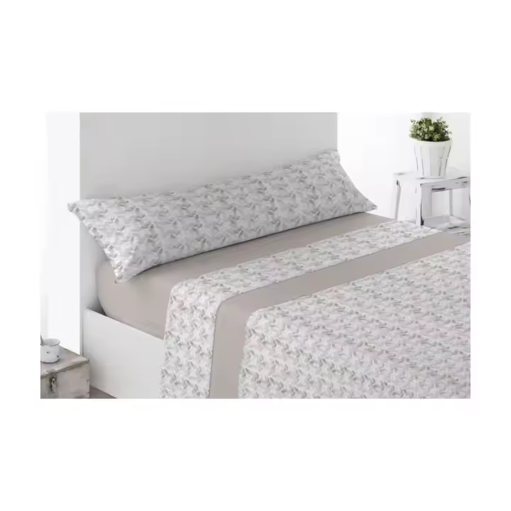 Juego de Sábana poliéster de Verano Estampado de Flores acabado de gran suavidad y no hacen bolas para camas de 90cm 105cm 135cm 150cm 180 cm - 1