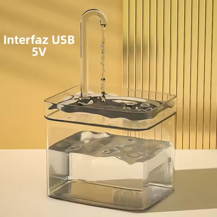 Fuente De Agua Para Gatos Ultra Silenciosa Con Filtro Automático USB Recirculación Filtrada Dispensador De Agua Para Gatos - 1