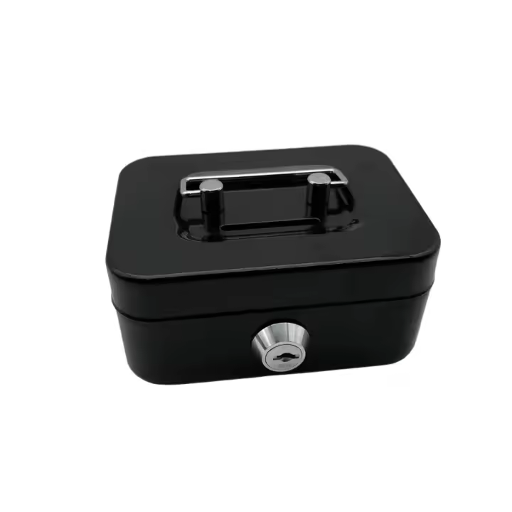 Caja Fuerte de Maple para guardarse dinero, cajas Fuertes Pequeños para guardarse Llaves, Casillero de Segurbad, Caja de Metal para efectivo - 1
