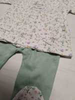 Conjunto de flores para bebé recién nacido niña Yatsi - Camiseta y polaina de algodón para otoño e invierno (52-62cm) - details 2