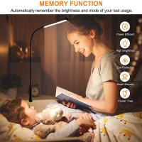 Lámpara De Escritorio LED USB Para Lectura Y Trabajo Luz Nocturna Para Dormitorio Estudio Oficina Con Soporte De Clip - details 3