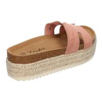 PuntoSalao Sandalias bio de plataforma en yute para mujer color rosa M-288 - details 2