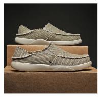 Zapatos De Lona Para Hombre Verano 2024 Transpirables Y Cómodos Zapatillas De Buceo Ultraligeros Tallas Grandes Hasta 47 - details 19