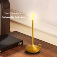 Lámpara De Mesa LED Recargable Por USB Con Interruptor Táctil Lámpara Decorativa Para El Hogar Luz De Ambiente Para Bar Lámpara Creativa Para La Cama - details 1
