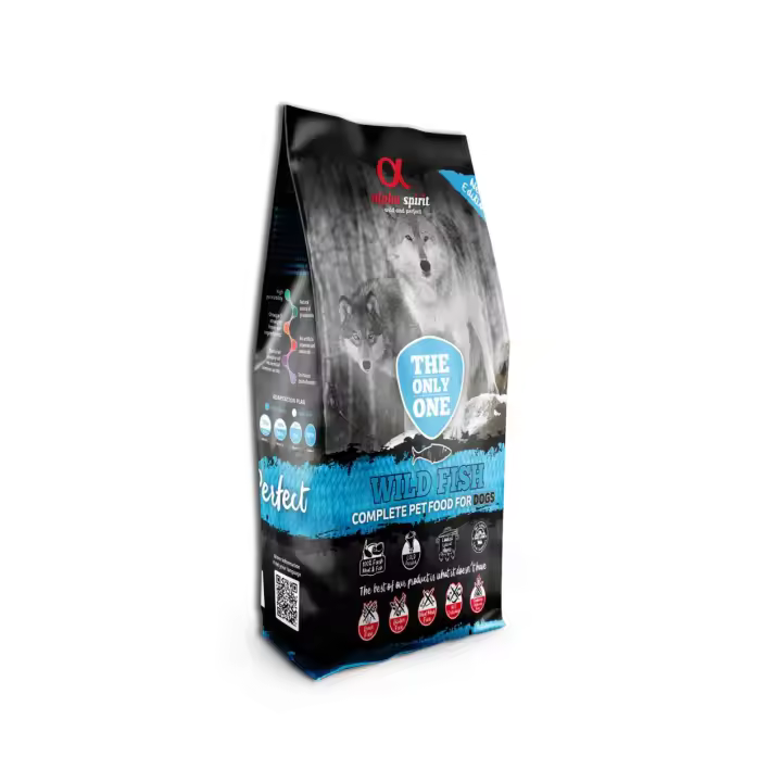 Alpha Spirit Wild Fish Pienso Completo Libre de Cereales y Gluten 12kg - Alivio de Alergias para Perros - 1