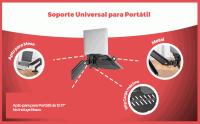 Banner - Soporte Universal para Portátil de 12-17 para mesa Negro