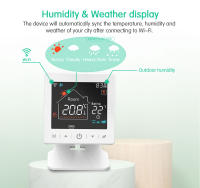 Termostato Inteligente Inalámbrico WiFi Tuya Para Calefacción De Boilera Programable Control Remoto De Temperatura De Habitación Compatible Con Alexa Google - details 4