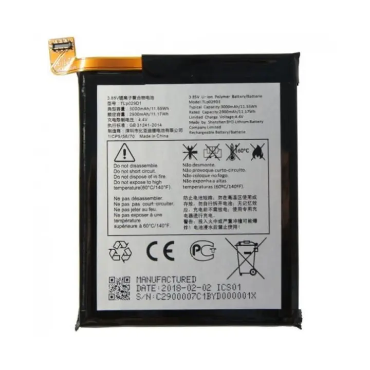 IMATICA LOS PALACIOS Batería TLP029D1 Compatible Alcatel 3X 2020 4 CAM 3 5 3L - 1