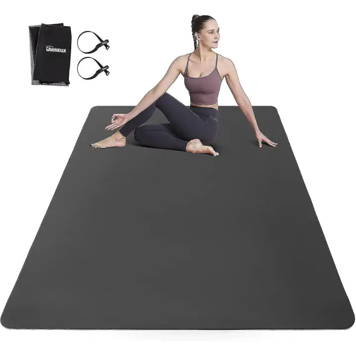Ultra-wide Yoga Mat For Men And Women, 1/4 Inch Thick, Large Tpe Fitness Mat, Suitable For Home Gym Exercise - 1