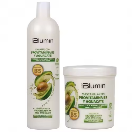 Tahe Pack efecto anti-frizz Aguacate y Provitamina B5 / Champú 1000 ml + Mascarilla ml / Cabellos normales o teñidos. - 1