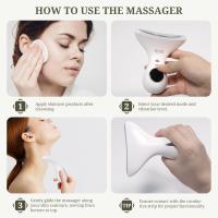 Masajeador facial 4 en 1 EMS Y 3 Luces Masajeador facial 43 ℃ Masajeador facial Eléctrico recargable con Alimentación y vibración con Pantalla LED - details 1
