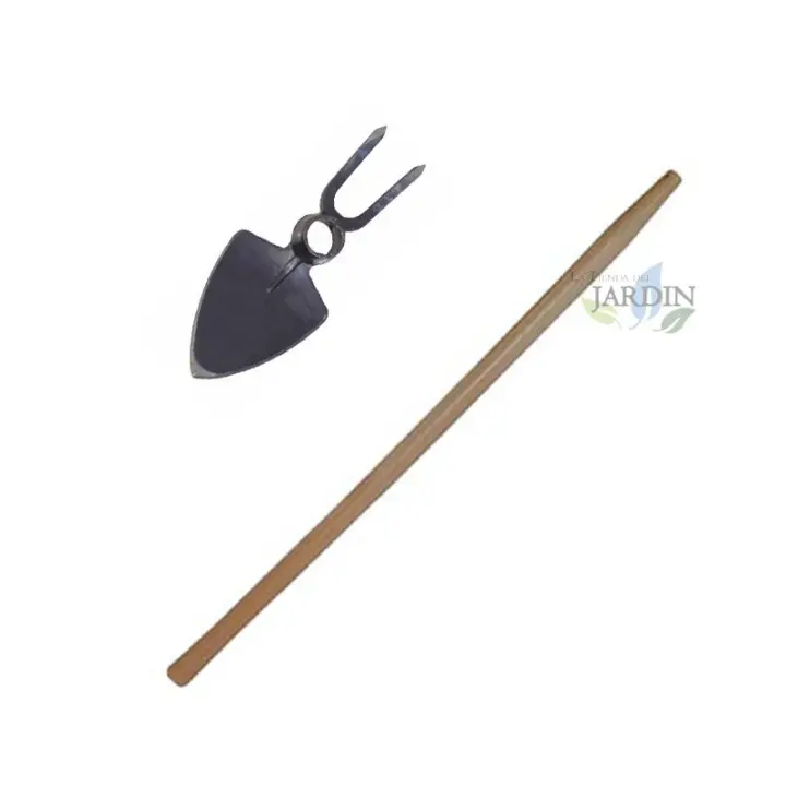 Suinga Azadilla Ancha y Horquilla de Jardín 90cm - Doble Uso para Remover Tierra y Limpiar Raíces - 1
