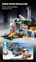SEMBO 1154pcs Bloques De Construcción J-20 Fighter Serie Militar Modelo De Avión Regalo Para Niños Escena De Producción Línea De Montaje - details 4