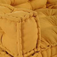 Cojín para sofá de palets vidaXL con soporte para brazos y respaldo en tela amarilla - details 3