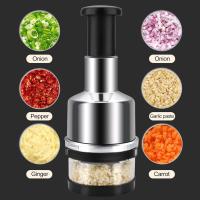 Picadora de Alimentación manual Picadora de Productos Rebote Automático Court Uniform Ensalada de Maple inoodiable Picadora Manual para verduras Cebolla Ajo Nueces Utensilios de Cocina - details 1