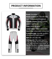 Chaqueta De Motocicleta Impermeable Para Hombres Con Protección EVA Ropa De Carreras Moto Arracimienta Pantalones Usables Para Moto - details 2