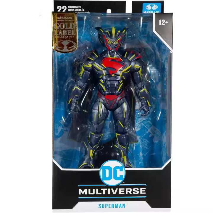 DC MULTIVERSE - McFarlane - Superman Energized Unchained Armor - GOLD LABEL - Coleccionable - Edad recomendada mayores de 12 años - 1