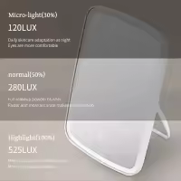Nešiojamojo makiažo makiažo LED lankstymo šviesos diodų su besisukančia šviesa miegamojo veidrodinėms moterims - detalės 5