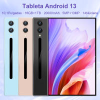 Nueva tableta S10 pro 5G Android 13.0 nueva tableta de 10,1 pulgadas 16GB Ram 1tb ROM tableta píxeles 5MP 13mp 14 Batería nuclear 20000 ma WiFi Bluetooth Network tableta de doble tarjeta - details 0
