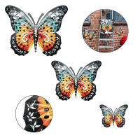 Decoración De Pared Con Mariposa Metálica Grande Para Jardín Patio Oficina Belleza En La Pared Valla Jardín Adorno Animal Tema - details 1