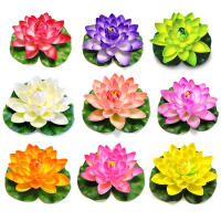 Ornamento De Loto Artificial Para Acuario Y Jardín Plantas Flotantes De Loto Coloridas 10/18cm Decoración De Paisaje Acuático - details 10