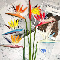 Flor Artificial De Bird of Paradise Strelitzia Planta Falsa Con Peso Largo Para Decoración De Fiesta En Casa Y Tema DIY - details 2