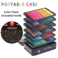 KALOUR Set De Lápices De Colores Profesionales 50/72/180/240/300 Pcs Lápices De Aceite Para Dibujos Y Pintura Artística Suministros Para Colorear - details 12