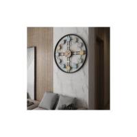 50cm XL Reloj de pared silencioso de metal simple y elegante Reloj de pared forjado N-Dorado (Baterías no incluidas) - details 2
