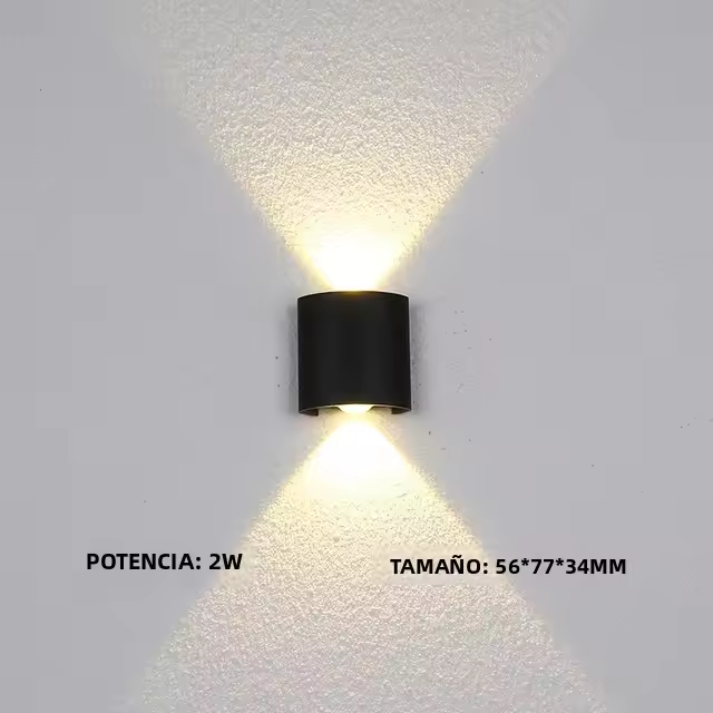 Lámpara De Pared LED Impermeable IP65 Para Exterior 2W 4W 6W 8W 12W Luz De Jardín Aluminio Para Dormitorio Sala De Estar Escaleras Iluminación - 1