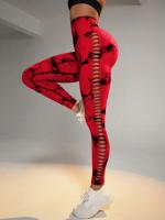Leggings De Yoga Para Mujer Con Cintura Alta Diseño De Agujeros Lateral Talla True Fit Técnica De Tejido Elástica Lleva Butt Lifting - details 9