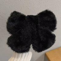 Juego De Clip Para El Cabello De Peluche Lindo Con Lazo De Tela Accesorios Para El Cabello De Color Sólido Para Uso Diario - details 13