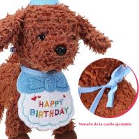 Conjunto De 2 Bandanas Y Sombrero De Cumpleaños Para Gatos Y Perros Ropa De Cumpleaños Para Mascotas Accesorios Para Fiesta De Mascotas - details 2