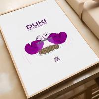 Póster Self-adhesivo Duki Singer AMERI En Papel Impermeable Para Decoración De Pared De Café Bar Restaurante Estilo Moderno - details 9