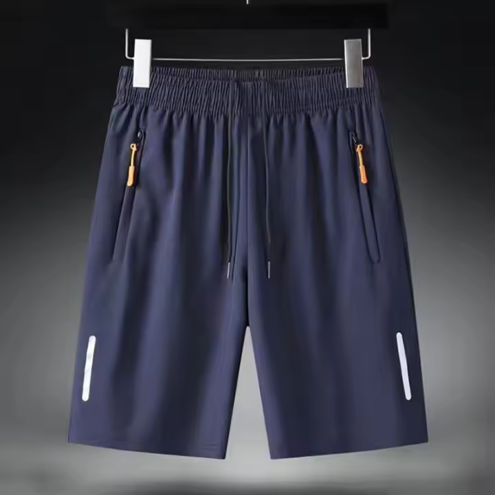 Shorts Deportivos De Verano Para Hombres Pantalones Casuales De Gimnasio Y Running Quick Dry Talla M-4XL Negro Gris Oscuro Azul Oscuro - 1
