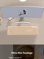 Teclado Inalámbrico Silencioso AULA Para Gaming Con Cable Espejo De Apex Y LOL Teclado De Oficina Para Laptop Regalo De Halloween Para Niños - details 4