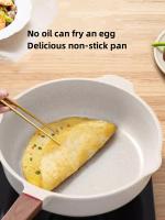 Sartén Profunda Multifuncional Antideslizante Para Freír Y Saltear Saneamiento Cocina Con Piedra Médica Antiadherente Para Huevo Y Omelette - details 7